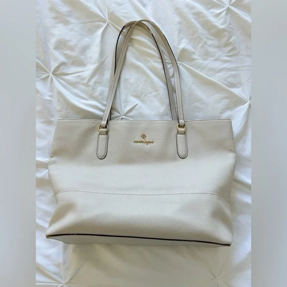 Nanette LEPORE Off-White Leather Tote - Picture 1 of 3